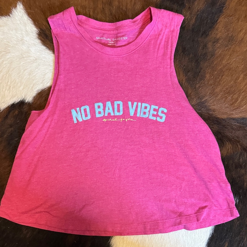 Spiritual Gangster No Bad Vibes Muscle Tee